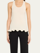 Stella Mc Cartney Frilled Hem Rib Tank