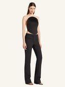 Courrèges Bodysuit Illusion Circle Satin