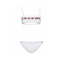 Conjunto de bikini de impresión web de Gucci