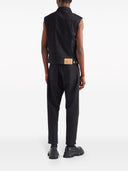 Prada Bull Button Up Denim Gilet