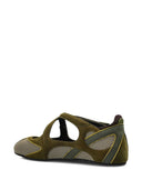 The Attico 'Floor01' Ballerina Flat Multimateriali Sintetici E Pelle