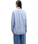 Camicia Ganni Flowers azzurra