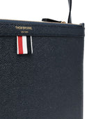 Thom Browne Logo Print Leather Cross Body Bag