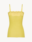 Saint Laurent Top A Bretelles Et Dentelle