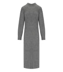 Abito midi in maglia grigio Twinset