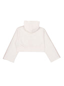 Palm Angels Track Cropped Zip Hoodie Girl