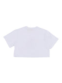 T-shirt con logo Daisy bianco sporco S/S