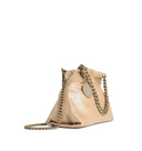 Stella Mc Cartney Falabella Mini Drawstring Bag Eco Shiny Dotted Chamois W/Tonal Chain Airlite