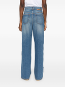 Stella Mc Cartney Snap Stud Embellished Jeans