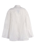Camicia oversize Rotate Flower Bianco brillante (vestibilità oversize)