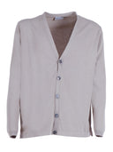 Sette Fili Cashmere Cardigan M/Lunga Fondo Tubolare Con Spacchi