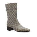 Gucci Heeled Monogram Boots