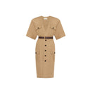 Robe Saharienne de la longueur du genou Saint Laurent