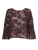 Kangra Cashmere Girocollo Ricamo Cornely +Paillettes