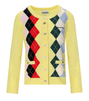 Cardigan Ganni con diamanti gialli