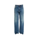 Jeans in denim di cotone Prada