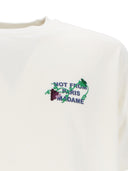 Dr�Le De Monsieur Off White Vine Embroidered Slogan T Shirt