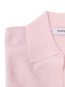 Kangra Cashmere Polo Aperta M.Corta Con Micropaillettes