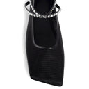 Amina Muaddi Amina Mu I Mesh Crystal Ballerina Flats