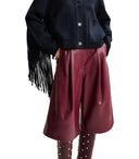 Essentiel Antwerp iTop Burgundy Bermuda Shorts