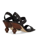 Max Mara Weekend Affetto Ebony Heeled Sandal