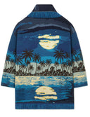 Alanui Lost In The Blue Cardigan Navy Blue Blu