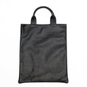 La Rose La Rose Leather Shopping Bag Black