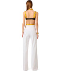 Elisabetta Franchi Pantaloni Palazzo Avorio