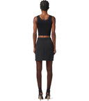 Elisabetta Franchi Schwarzer Minirock
