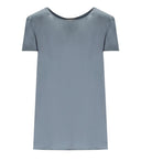 Blusa Mm Max Mara Cortona Azzurra Grigia