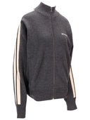 Palm Angels Classic Logo Knit Track Jkt Dark Grey