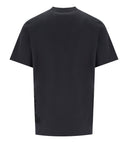 Dagelijkse papieren overbelaste zwart T -shirt
