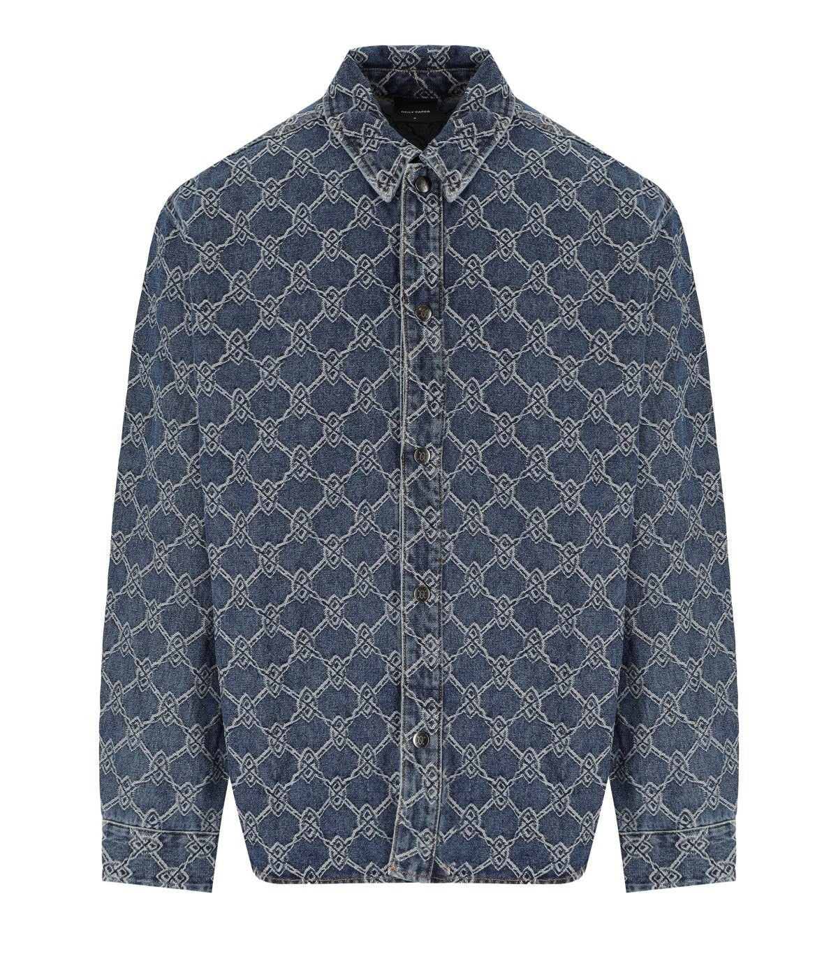 Daily Paper Rahul Shield Blue Overshirt