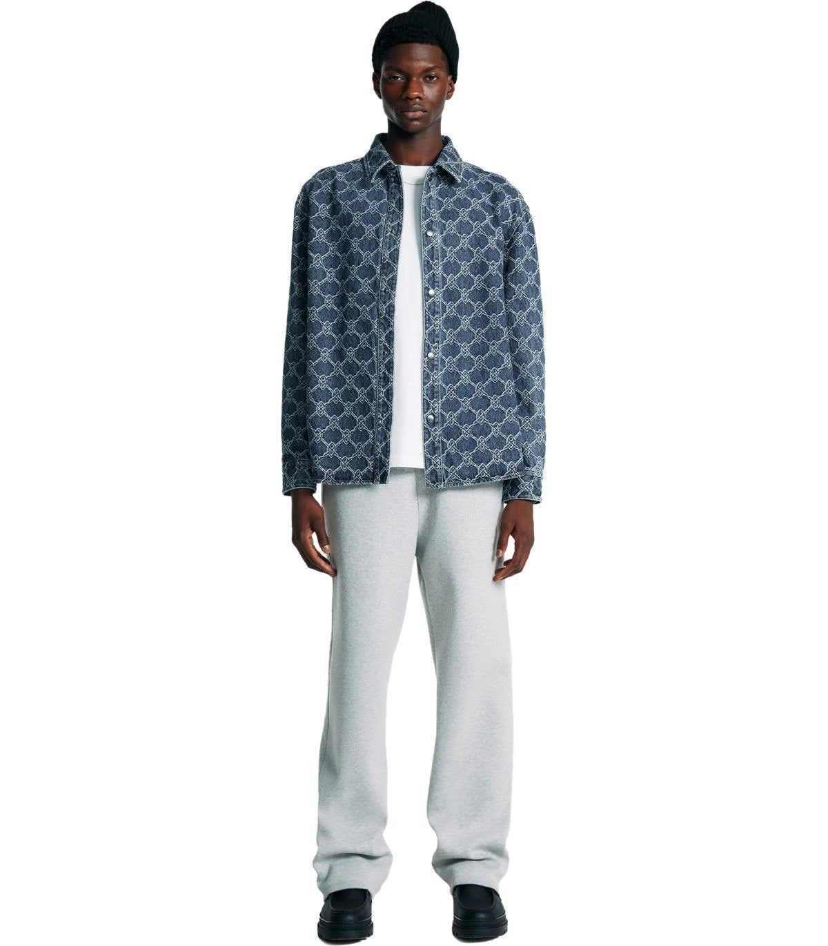 Daily Paper Rahul Shield Blue Overshirt