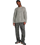 Daily Paper Zuberi Crochet Grey Crewneck Jumper