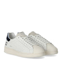 D.A.T.E. Base Calf White Blue Sneaker