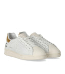 D.A.T.E. Base Calf White Brown Sneaker