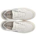 DATUM. Court 2.0 Nylon White Glitter Sneaker