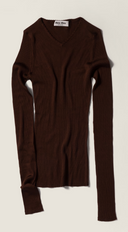 Miu Miu Scollo V Silk Ribs F.21