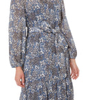 Max Mara Weekend Oboli Blue Floral Shirt Dress