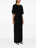 Parosh Wide Leg Cargo Jumpsuit