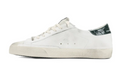 Golden Goose Super Star Nappa Upper Suede Toe And Tongue Leather Star Printed Leather Heel