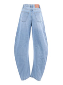 Jeans Rotate con gamba a barilotto drappeggiata Denim azzurro (vestibilità regolare)