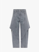 Jw Anderson Cropped Sculptural Jeans