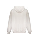Felpa con logo bianco sporco