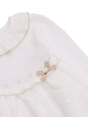 Paz Rodriguez Knit Newborn Long Dress "Lino"