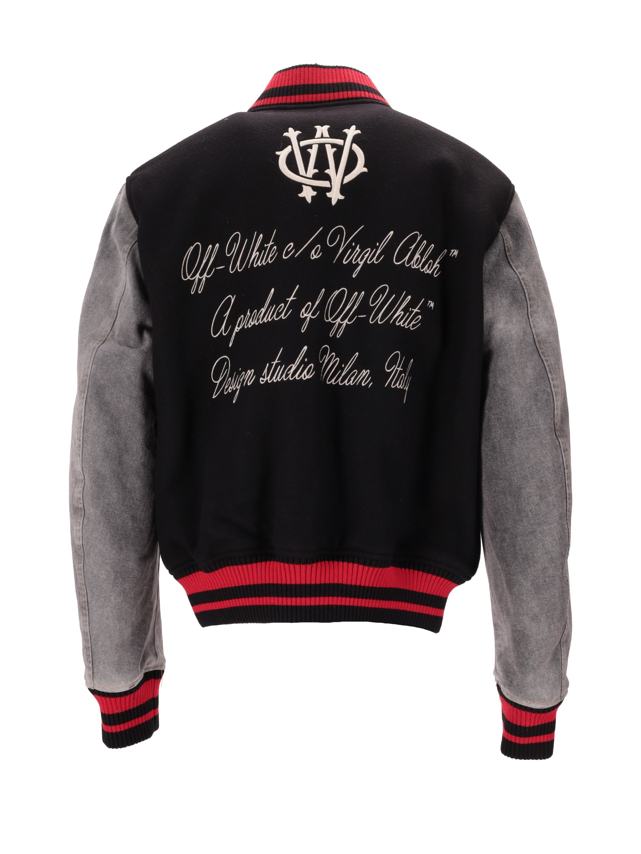 Off White Gothic Ow Wool Den Reg Varsit Black/Froz