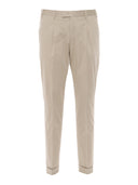 Pt01 Pantalone Master, 1 주름, 대각선 포켓, 플랩 백 포켓, 턴 업
