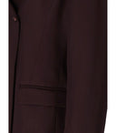K.K. Einreihiger Blazer in Burgunderrot