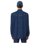Diesel D Ocean Blue Denim Western Shirt
